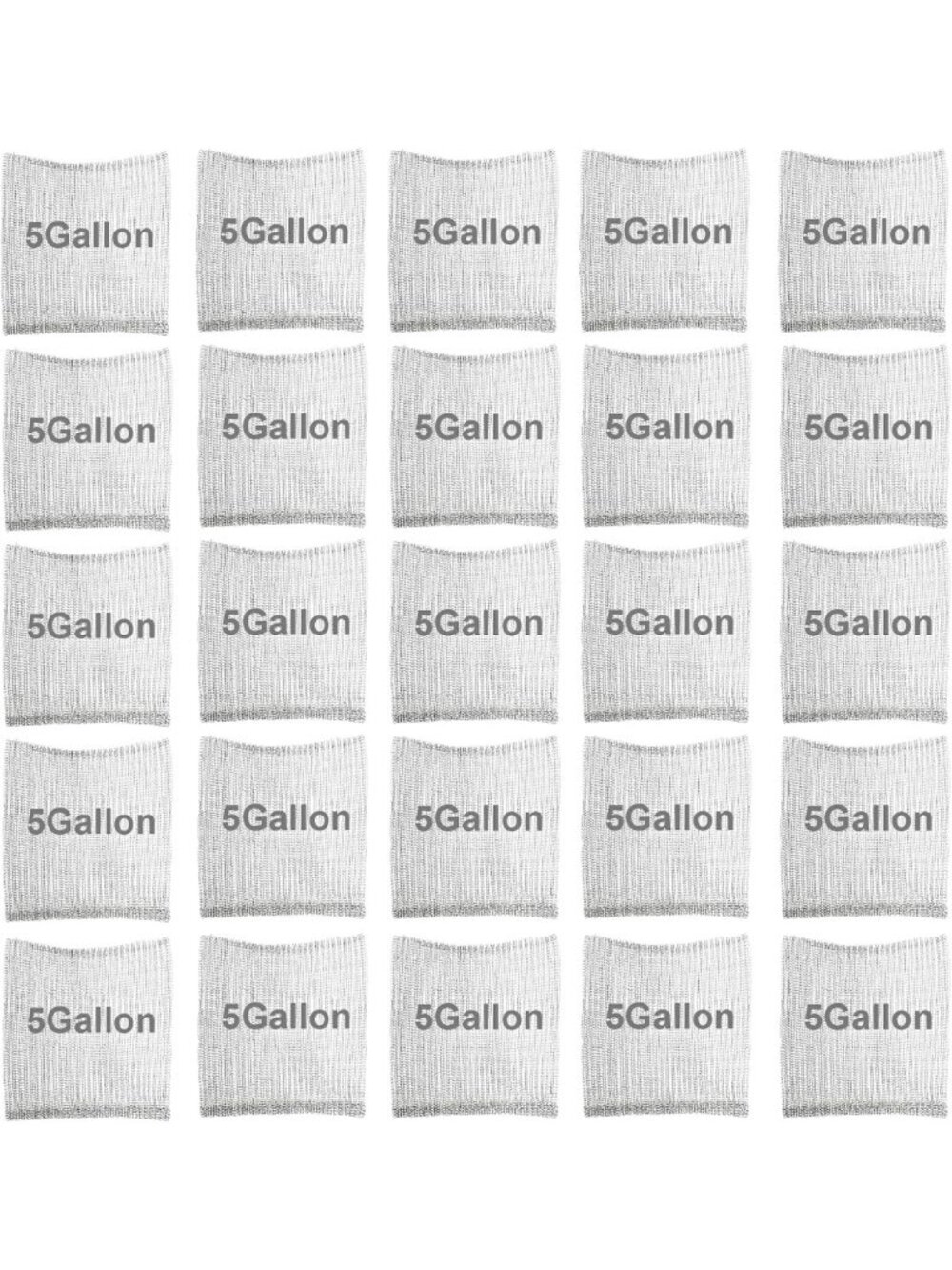 28 Pack 5 Gallon Stainless Steel Wire Mesh Storage Baskets - Durable & Versatile